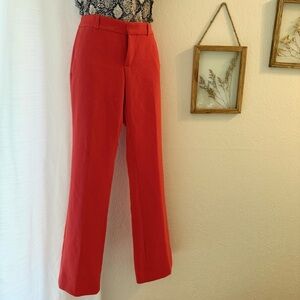 Banana Republic Logan style Vibrant Red Trousers Size 0P